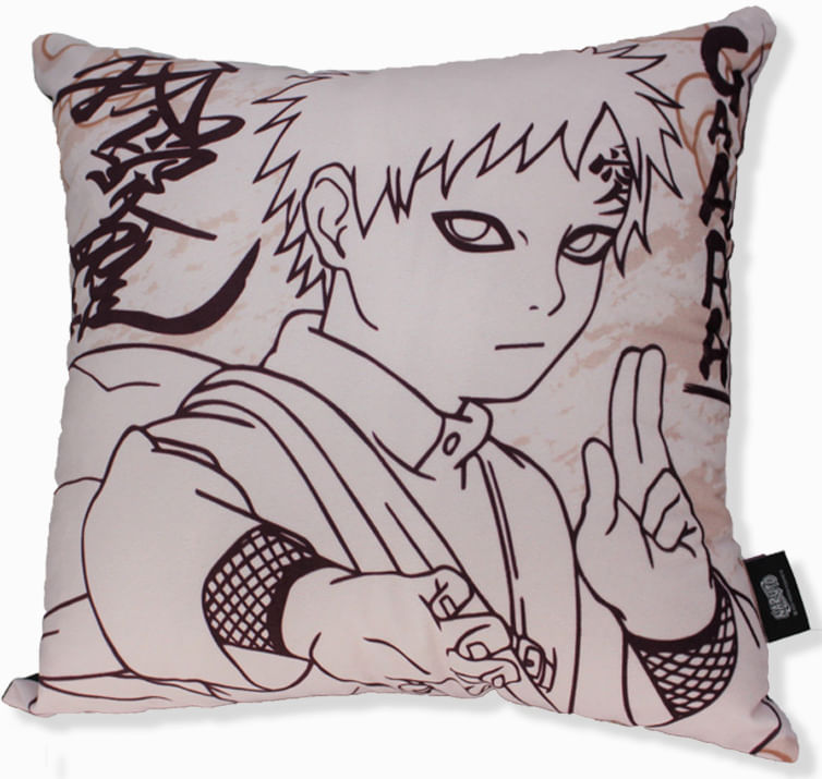 Almofada Fibra Veludo -  Naruto Gaara - 40X40cm
