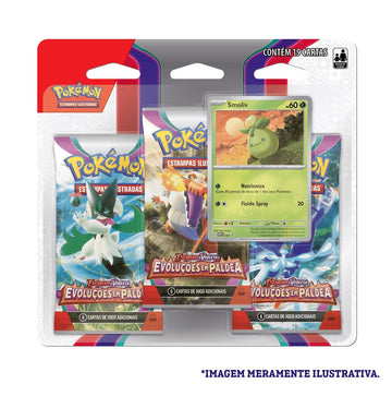 Blister Triplo Pokémon - Evoluções em Paldea - Smoliv