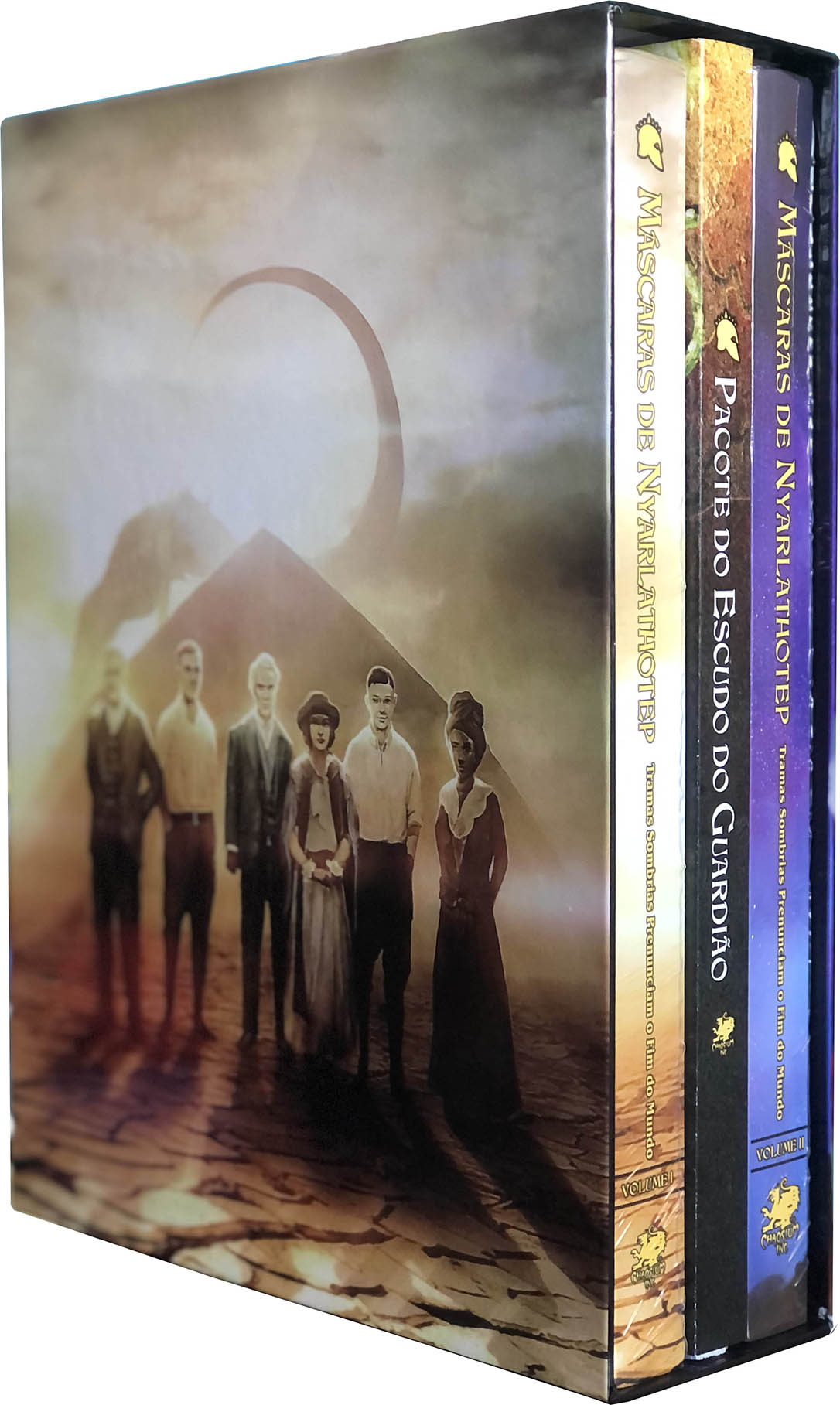 Box Máscaras de Nyarlathotep - Vols.1 e 2 + Pacote de Escudo do Guardião