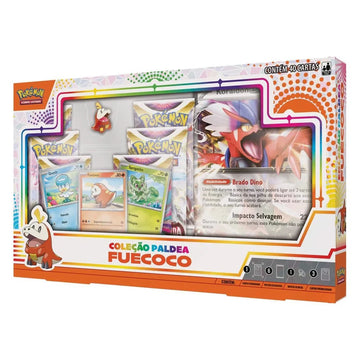Box Pokémon - Coleção Paldea Fuecoco - Koraidon