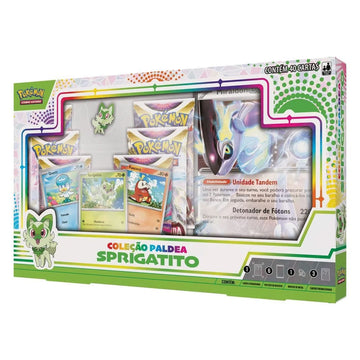 Box Pokémon - Coleção Paldea Sprigatito - Miraidon