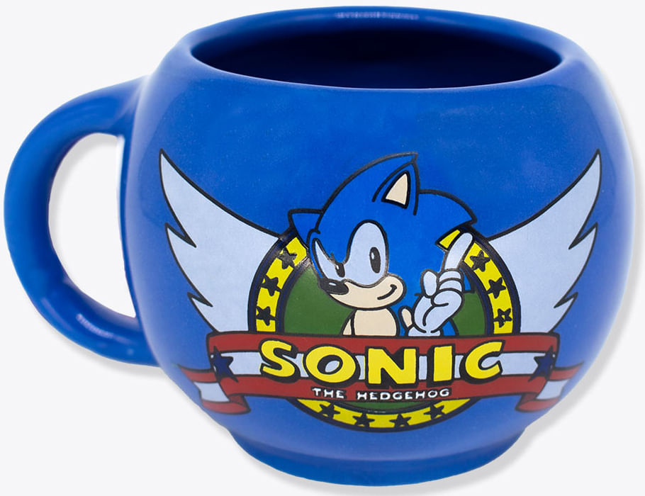 Caneca Formato 3D - Sonic - 450ml