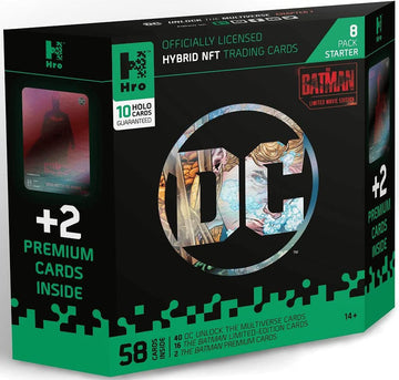 Cards Colecionáveis NFT Hro - DC - The Batman - Starter Pack - (8-Pack)