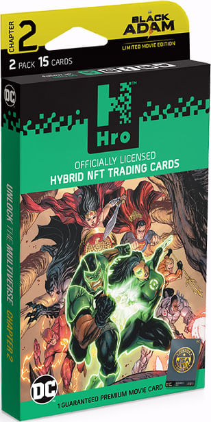 Cards NFT HRO - DC Black Adam - 2 PACK
