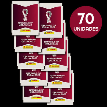 Cartela c/ 70 Envelopes - Copa Do Mundo 2022 -  FIFA WORLD CUP QATAR 2022