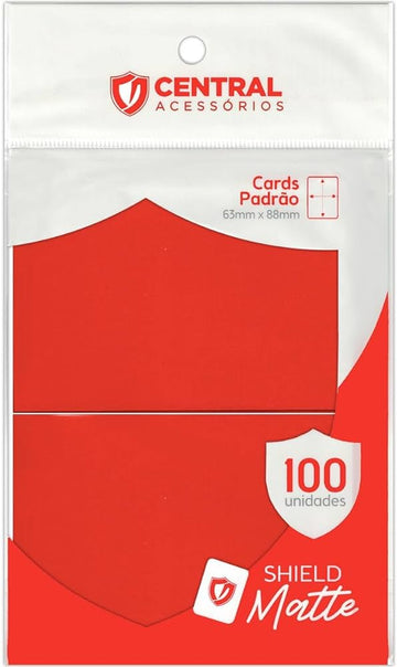 Central Shield - Matte - Vermelho