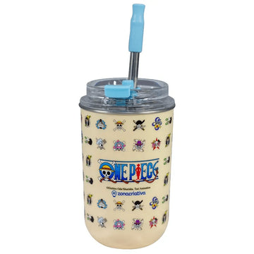 Copo com Canudo - One Piece - 300ml