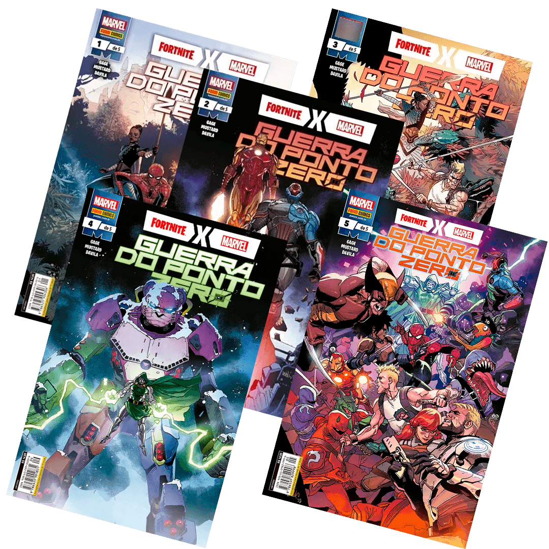 Pack Fortnite X Marvel Vol.01 ao 05