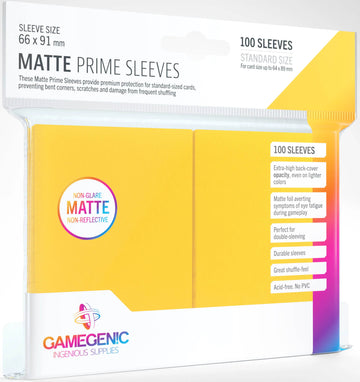 Gamegenic - Matte Prime Sleeves (Amarelo)