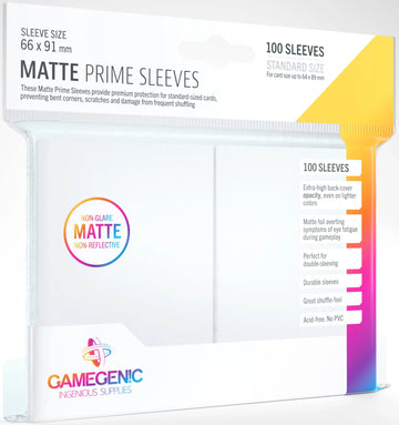 Gamegenic - Matte Prime Sleeves (Branco)