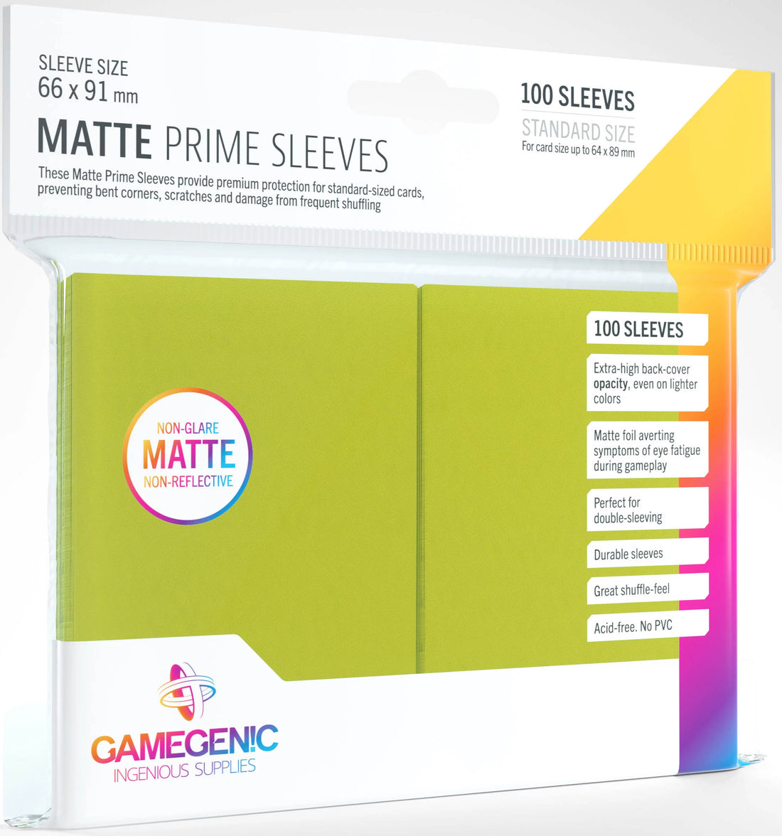 Gamegenic - Matte Prime Sleeves (Lima)