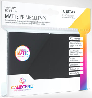 Gamegenic - Matte Prime Sleeves (Preto)