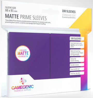Gamegenic - Matte Prime Sleeves (Roxo)