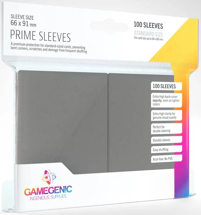 Gamegenic - Prime Sleeves (Cinza)