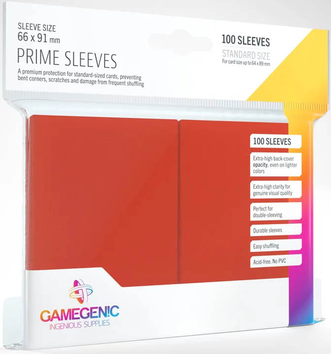 Gamegenic - Prime Sleeves (Vermelho)