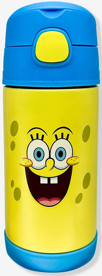 Garrafa Click com Canudo - Bob Esponja
