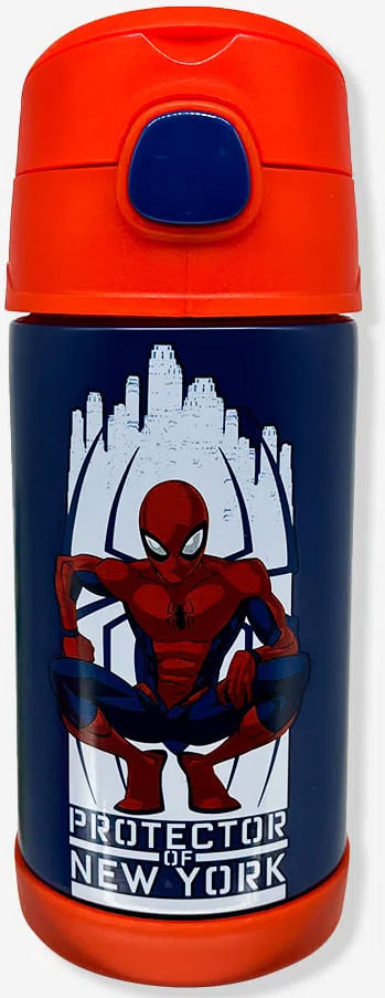 Garrafa Click com Canudo - Homem-Aranha