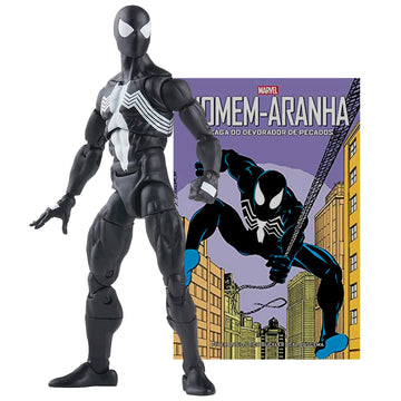 KIT Symbiote Spider-Man Marvel Legends + A Saga do Devorador de Pecados