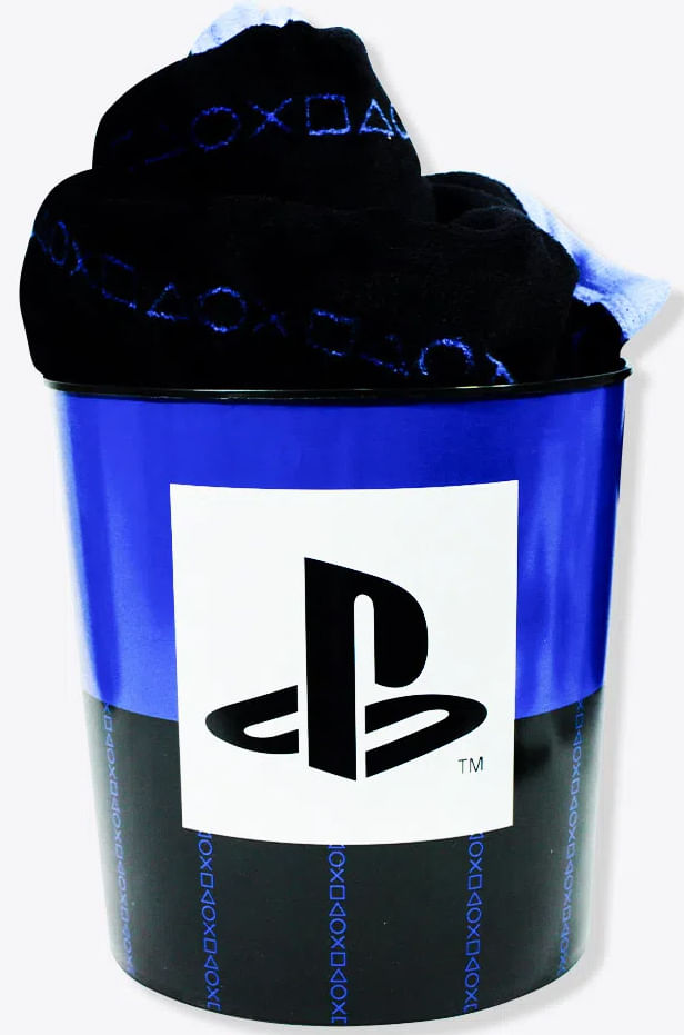 Kit Manta Com Balde - Logo PlayStation