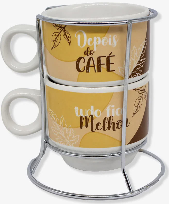 Kit Xícaras - Tudo Fica Melhor