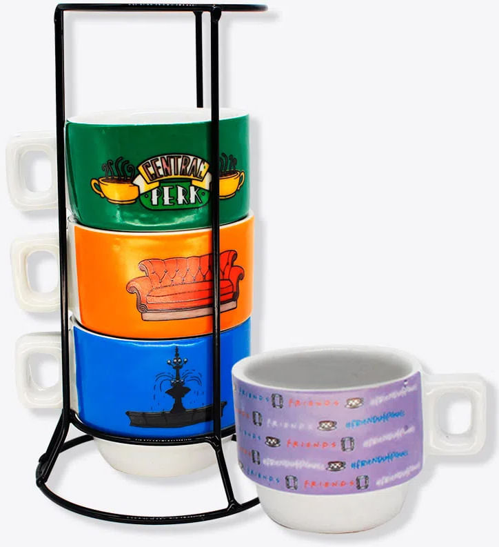 Kit Xícaras Empilháveis - Friends