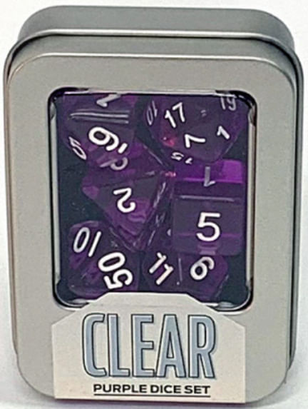 Kit de Dados - Clear - Purple
