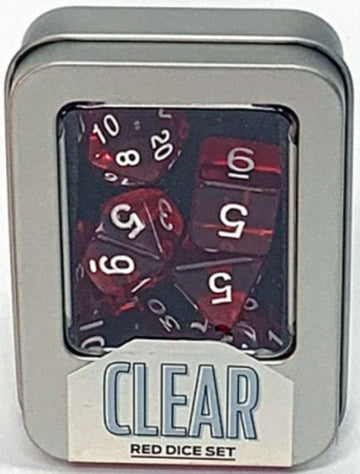 Kit de Dados - Clear - Red