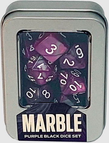 Kit de Dados - Marble - Purple Black