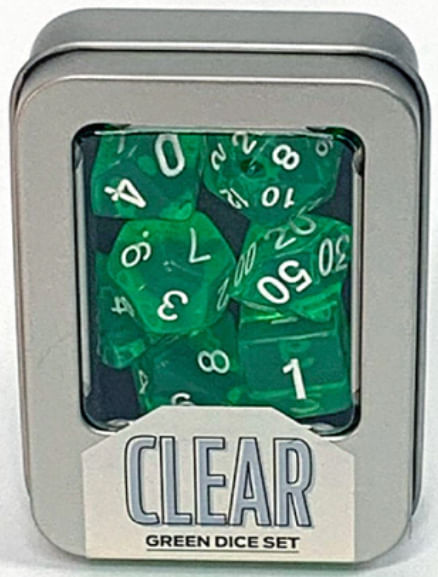 Kit de Dados - Clear - Green
