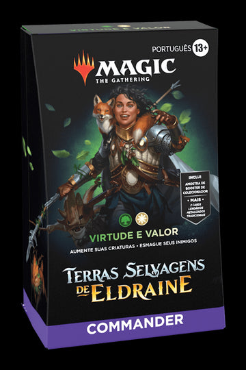Magic: The Gathering - Terras Selvagens de Eldraine - Deck de Commander - Virtude e Valor
