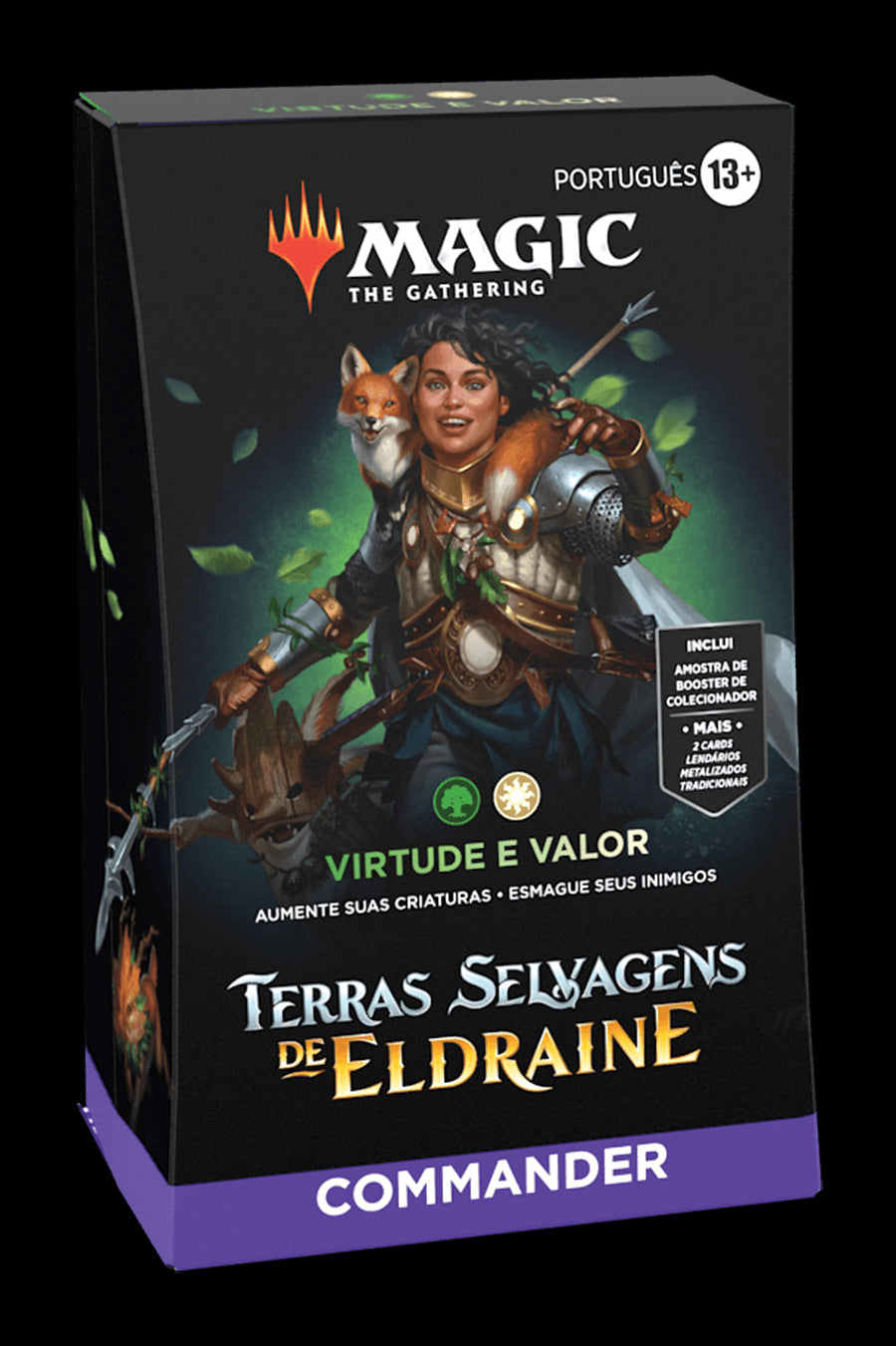Magic: The Gathering - Terras Selvagens de Eldraine - Deck de Commander - Virtude e Valor