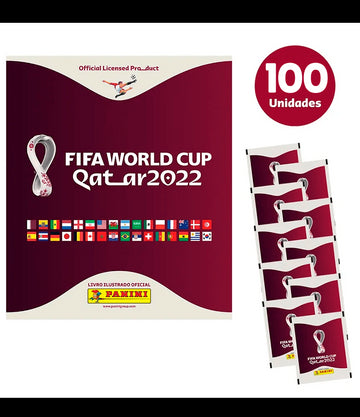 Kit Álbum Capa Cartão (Mole) + 100 Envelopes - Copa Do Mundo 2022 -  FIFA WORLD CUP QATAR 2022