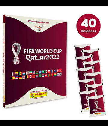 Kit Álbum Capa Dura + 40 Envelopes - Copa Do Mundo 2022 -  FIFA WORLD CUP QATAR 2022