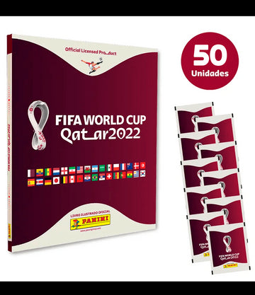 Kit Álbum Capa Dura + 50 Envelopes - Copa Do Mundo 2022 -  FIFA WORLD CUP QATAR 2022