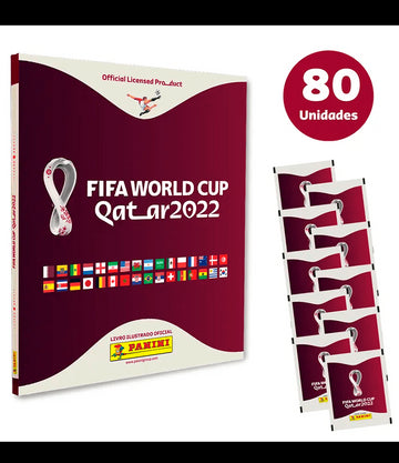 Kit Álbum Capa Dura + 80 Envelopes - Copa Do Mundo 2022 -  FIFA WORLD CUP QATAR 2022