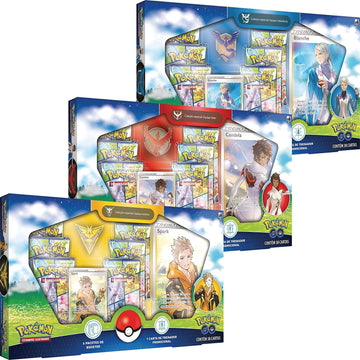Pack - 3 Box Pokémon GO - Equipes Valor, Instinto e Sabedoria