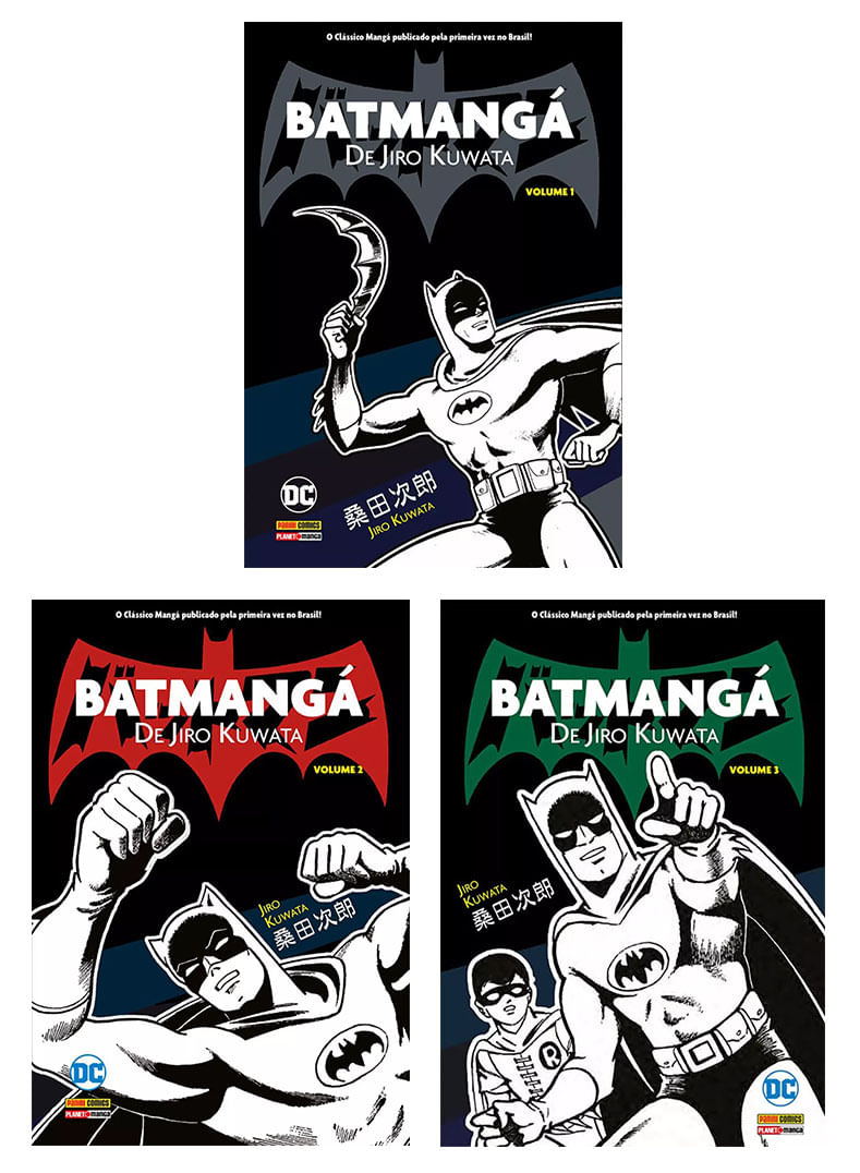 Pack - Batmangá por Jiro Kuwata - Vols.01 ao 03 (Obra Completa)