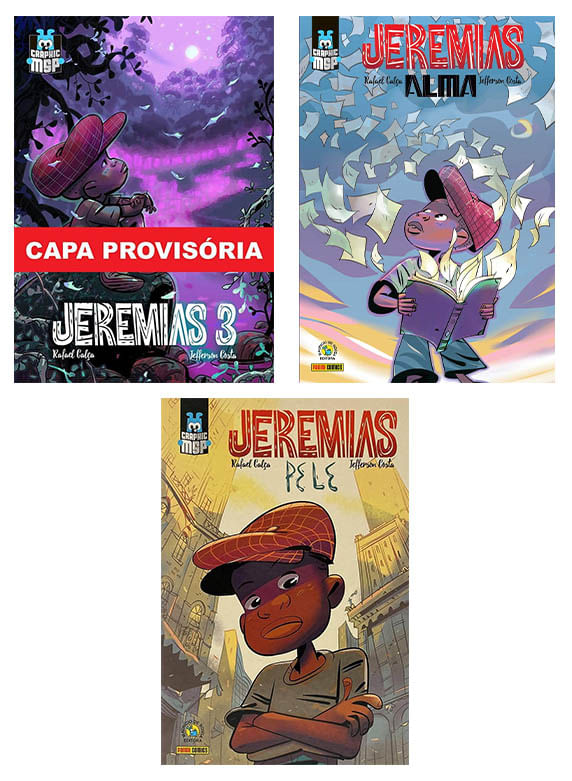Pack - Graphic MSP - Jeremias - Estrela, Alma e Pele  - Jefferson Costa e Rafael Calça (Capas Duras)