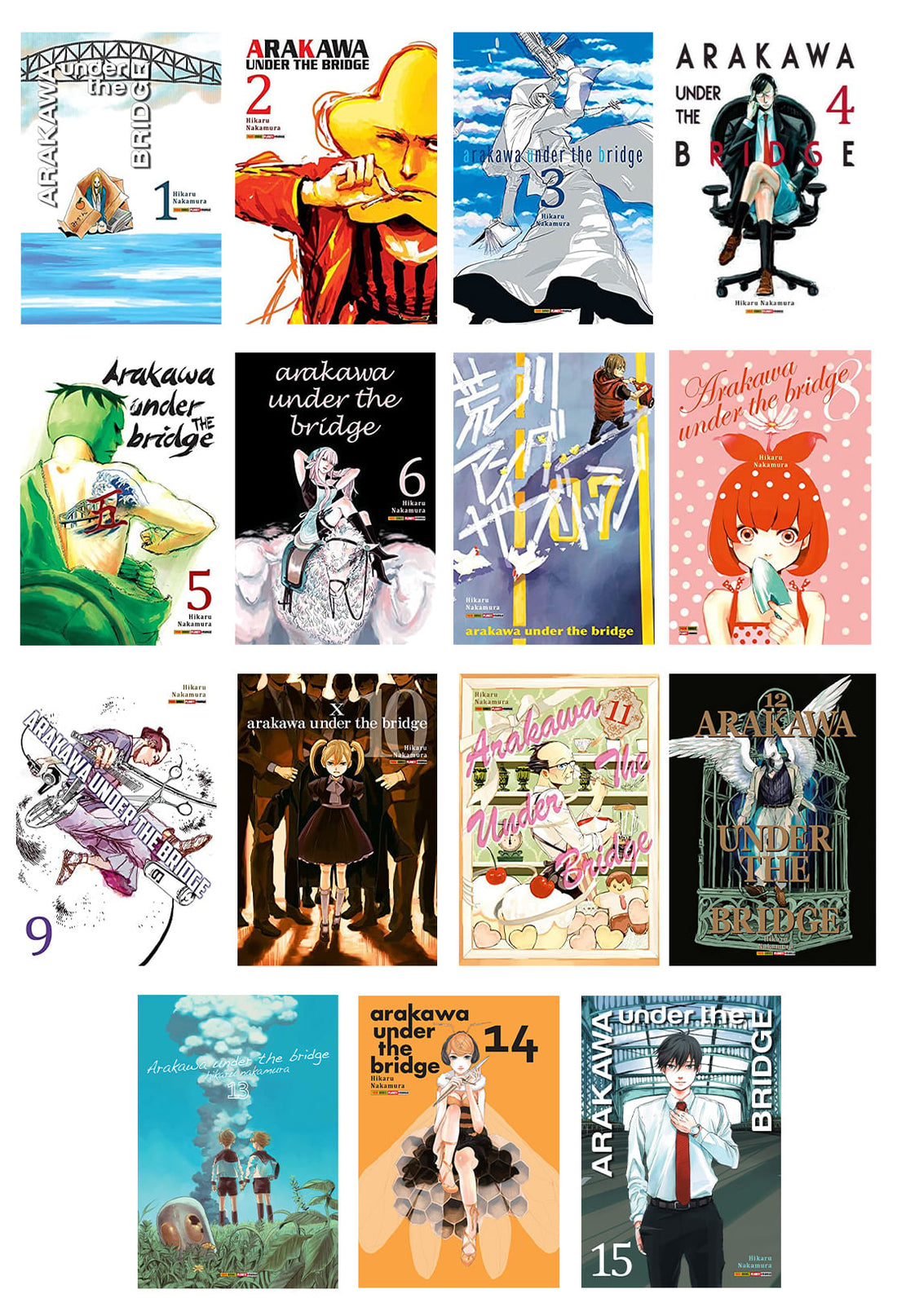 Pack Arakawa Under the Bridge - Vols.01 ao 15 (Saga Completa)