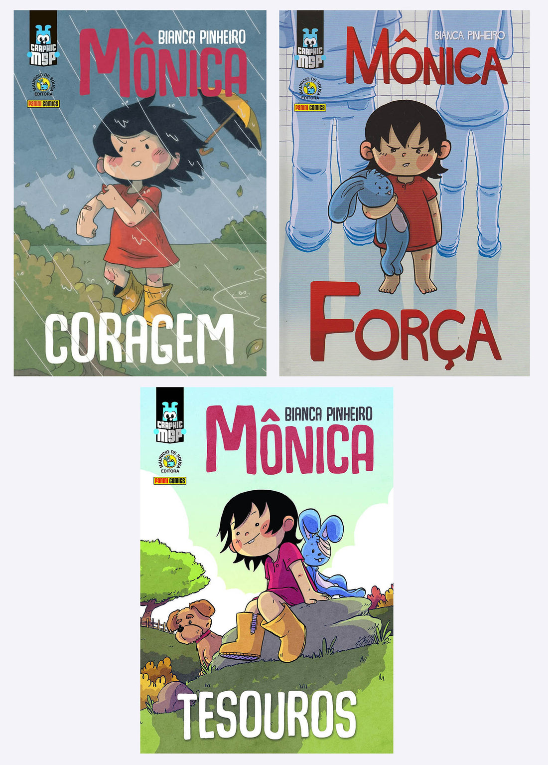 Pack Graphic MSP Bianca Pinheiro - Mônica - Coragem, Força e Tesouros - (Capas Duras)