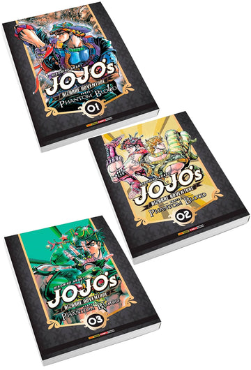 Pack Jojo's Bizarre Adventure - Parte 1 - Phantom Blood - Vols.01 ao 03