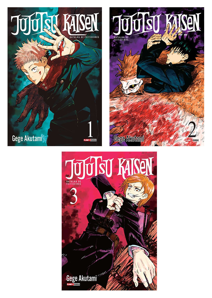 Pack Jujutsu Kaisen - Batalha de Feiticeiros - Vols.01 ao 03