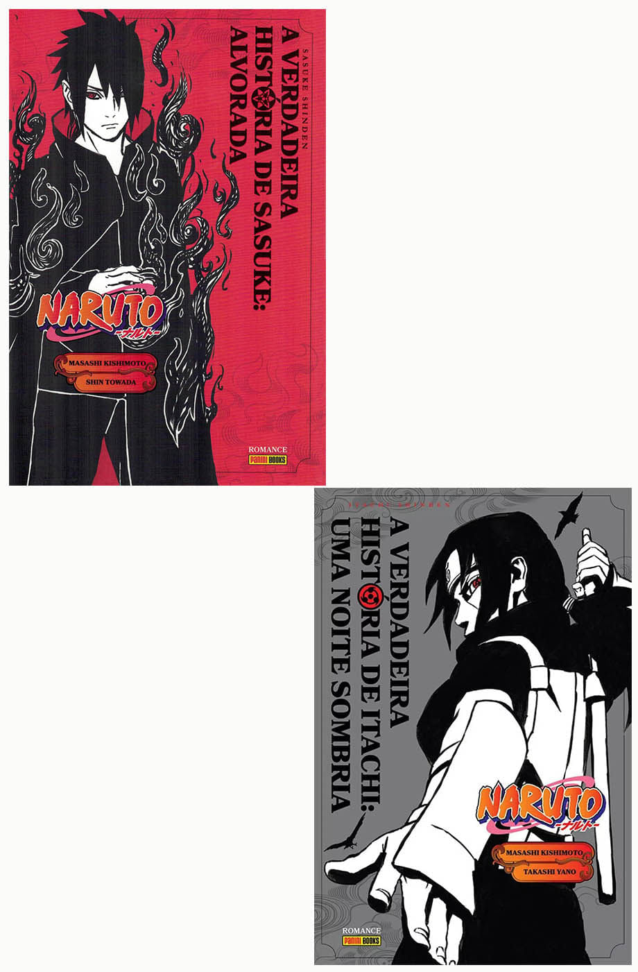 Pack Naruto - A Verdadeira História de Itachi - Uma Noite Sombria + Naruto - A Verdadeira História de Sasuke -  Alvorada