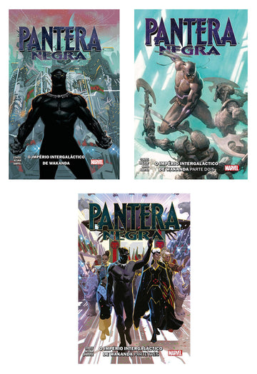 Pack Pantera Negra - Império Intergaláctico de Wakanda - Vols.01 ao 03