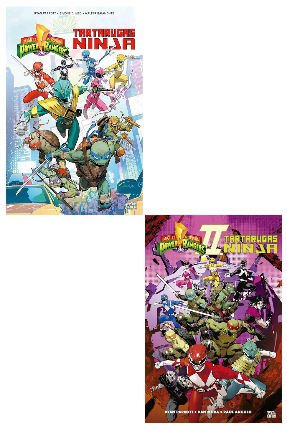 Pack Power Rangers e Tartarugas Ninja