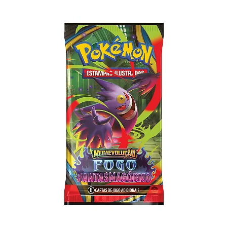Pokémon TCG - booster unitário ME02 - Fogo Fantasmagórico