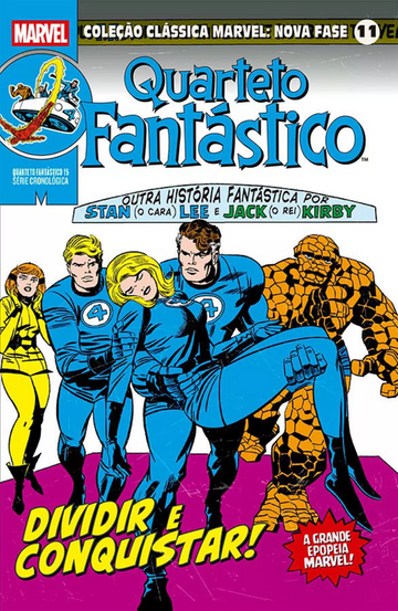 Coleção Clássica Marvel - Nova Fase Vol.11 - Quarteto Fantástico 15 - Dividir e Conquistar