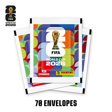 70 Envelopes c/ 7 Figurinhas - Copa do Mundo 2026 - FIFA WORLD CUP 2026
