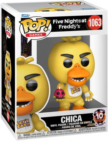 Funko Pop - Five Nights at Freddys 10 anos - Chica com Cupcake