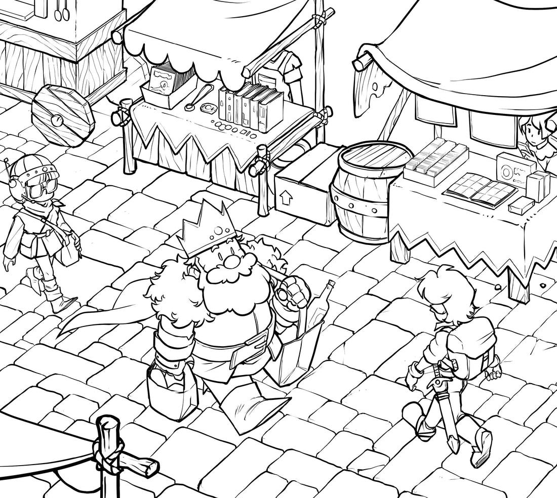 Aventuras no Reino Para Colorir